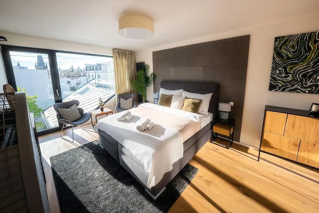 公寓 布拉格5Br+2Bath Old Town Industrial Penthouse, A/C公寓