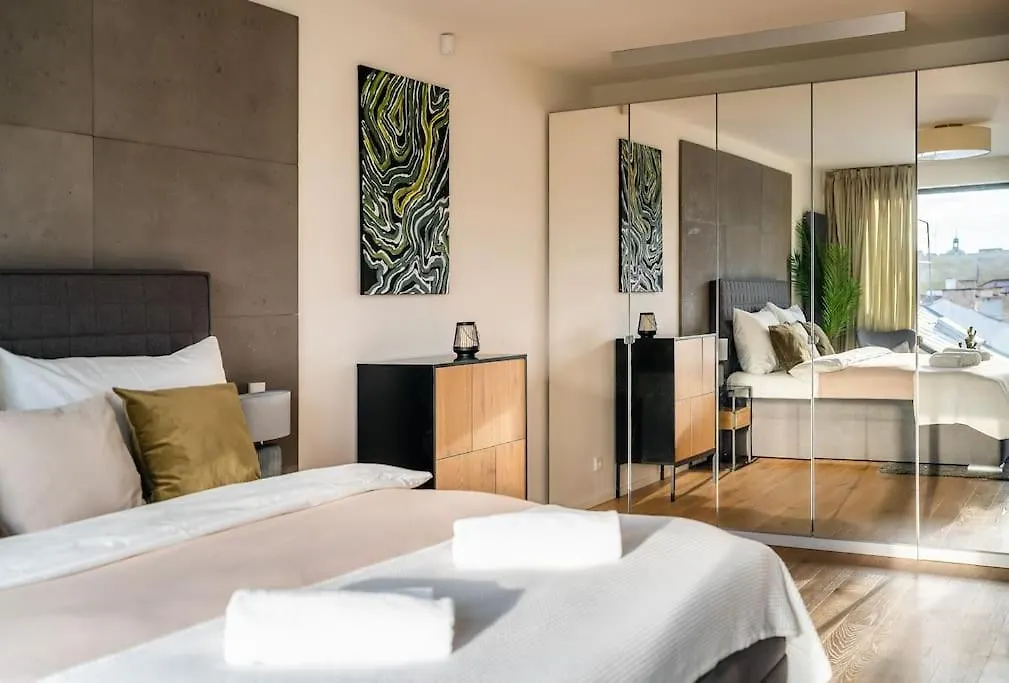 布拉格5Br+2Bath Old Town Industrial Penthouse, A/C公寓